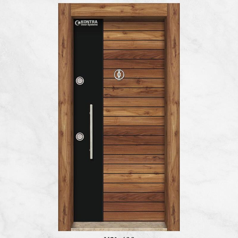 Laminox Steel Security Doors with Wooden Coated Finishing