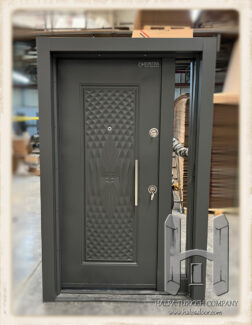 METAL Turkish Door with Glass Section.Waterproof & Weatherproof & Sunproof & Rustproof